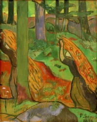 Holzsammlerinnen im Bois d’Amour